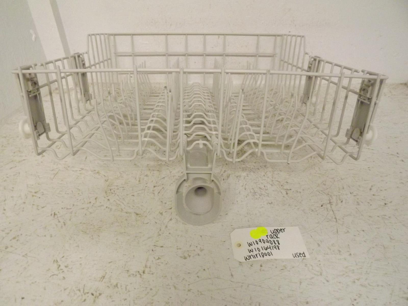 Whirlpool Dishwasher W10909088 W10164198 Upper Rack Used Whirlpool Dishwasher W10909088 W10164198 Upper Rack Used